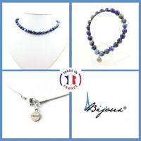 Mineralien Und Edelsteine. Schmuckset Armband Halskette Perlen Lapis Lazuli