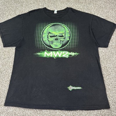 Vintage Y2K Call of Duty MW2 10th Prestige Gaming T-Shirt Size XL See Photos