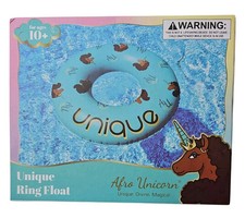 Unicorn 39-Inch Unique Inflatable Swim Ring Float Pool Beach Lake Blue New