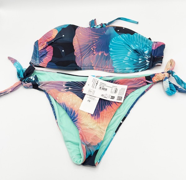 Arena Damen Waterprint Sea Floor Bandeau Bikini - GrößE M-image