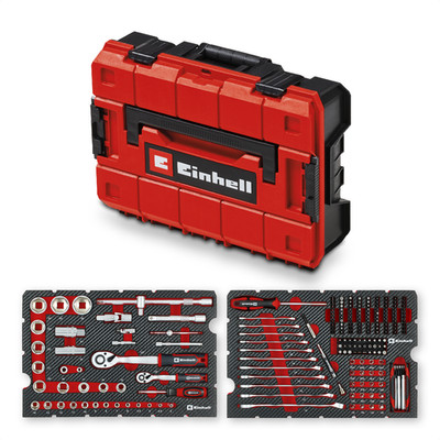 Original Einhell Werkzeugkoffer Mechanik E-Case 201-tlg. (Allrounder, Bit-Zubehö