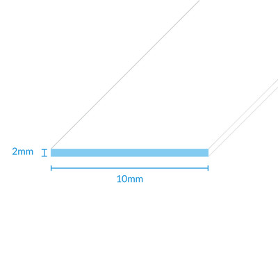 STARRE PVC KUNSTSTOFF FLACHLEISTE 6mm - 142mm WEISS 1 METER LÄNGEN