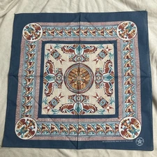 WAMCRAFT Bandana Handkerchief Southwestern Native American USA Made Vintage 21”