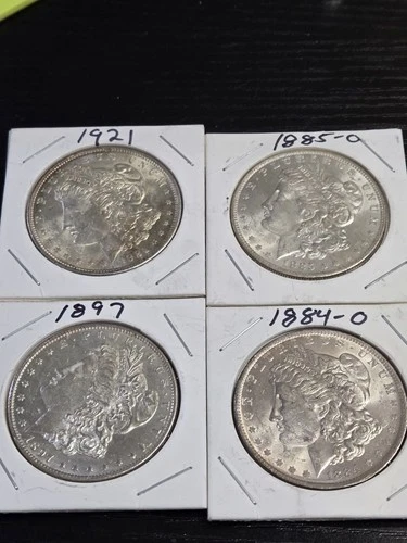 BU MORGAN DOLLAR LOT OF 4 GEMS..MS+++ VERY NICE..NOT CLEANED JUNK.