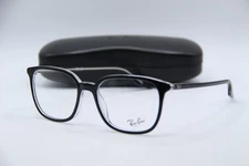 NEW RAY-BAN RB 5406 2034 BLACK CLEAR AUTHENTIC FRAMES EYEGLASSES 54-18