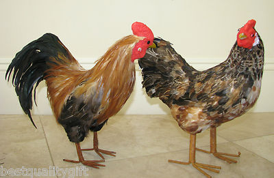 PC Ensemble Handmade 100% Authentique Rouge Plume, Real Looking - Main Image