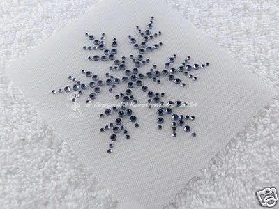 Aplicación Hotfix pedrería imagen para planchar cristales de hielo copo de nieve elección de color 141201