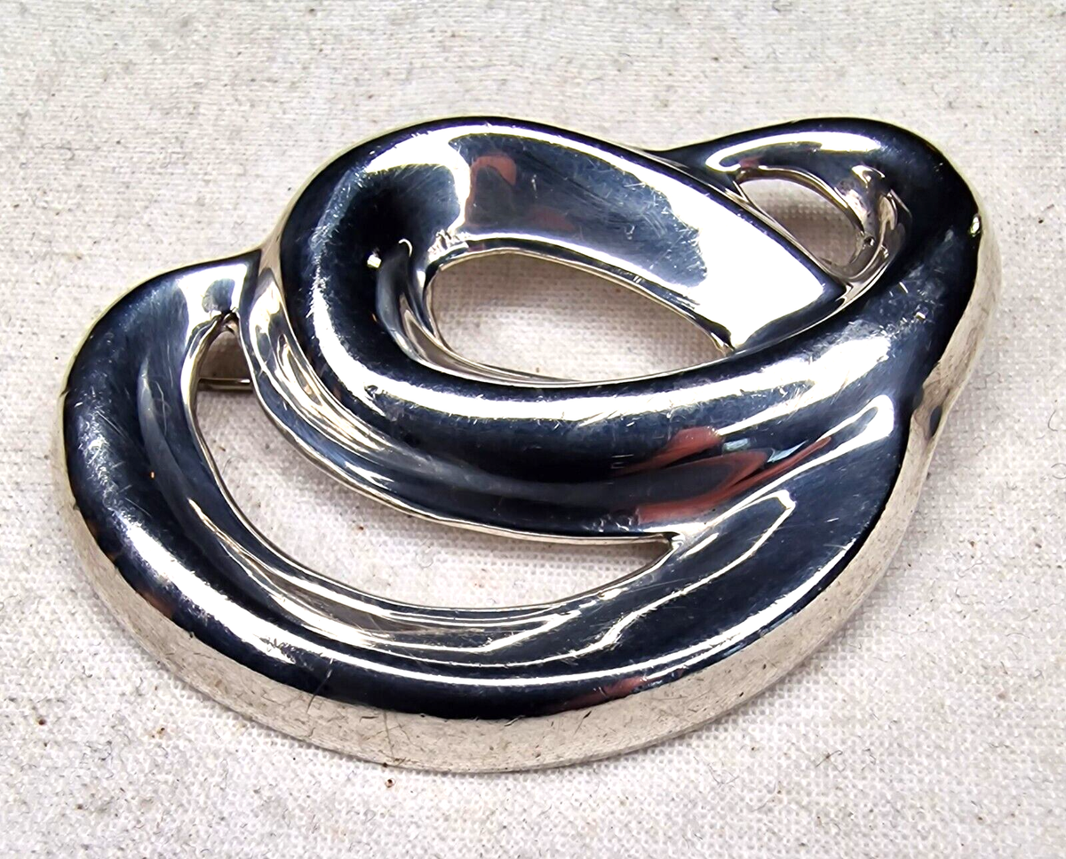 TH-88 Taxco Mexico 925 sterling silver pin brooch Mexican design