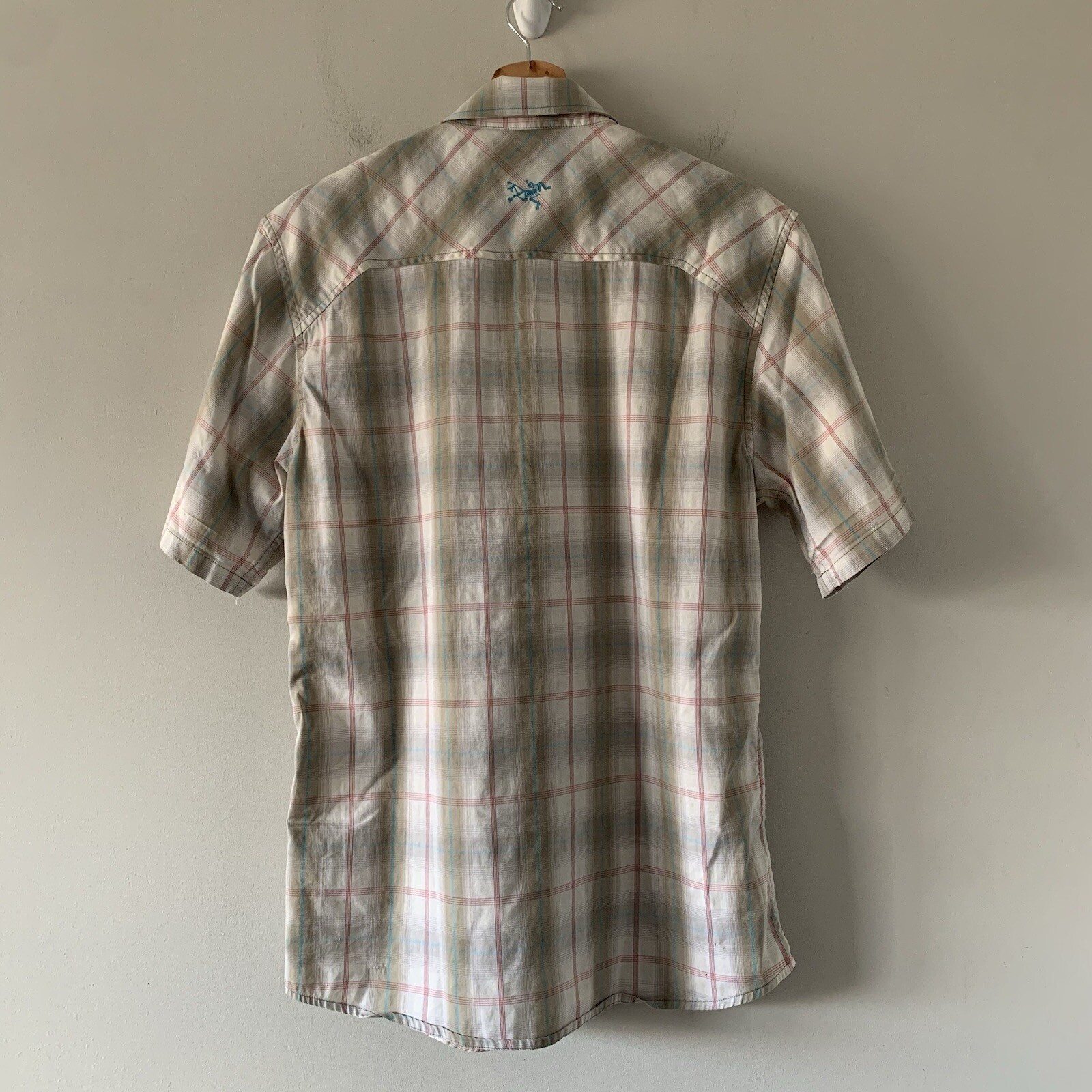 ARC'TERYX Arc’teryx Camicia Uomo Tg M Plaid Bottoni Manica Corta Tasca Outdoor Escursionismo