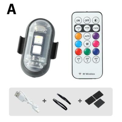 Wireless LED Strobe Light RGB 7 Color Rechargeable Flashing Light