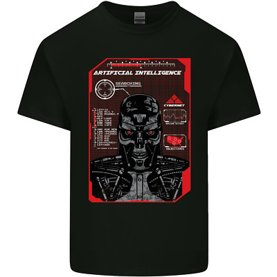 Künstliche Intelligenz Roboter Maschine Film Herren T-Shirt leicht Baumwolle