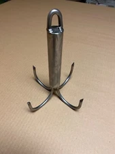 6 Inch Diameter Solid Stainless Welded Pier or Bridge Gaff With Eye For a Rope