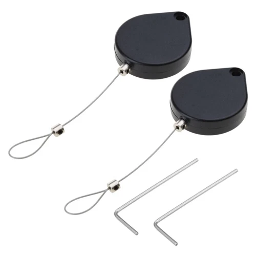 2xCable Wire Winder-Box Cable Management Reel-Storage Box for-Office Anti Theft