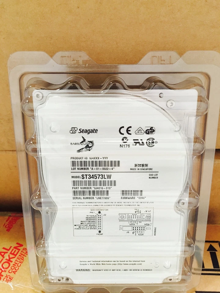 *New* Seagate (ST34573LW) 4GB, 7200 RPM, 3.5" SCSI 68-PIN Internal Hard Drive - Image 2 of 4