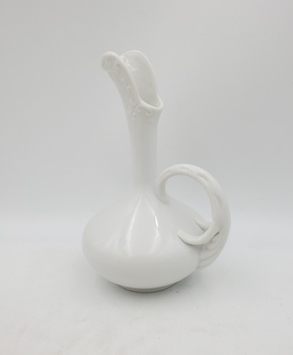 Vtg White Maryland China Ceramic Pitcher Decanter Cruet Creamer Vase Japan Mcm - Picture 9 of 13