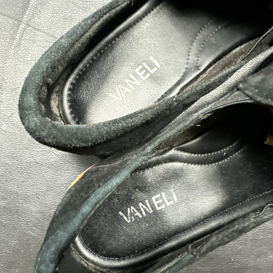 Mocasín de gamuza Vaneli para mujer talla 11 M Jager suela de goma negra informal acolchado BP Foto 3 de 4