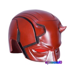 Daredevil Matt Murdock Cosplay Helmet Halloween Mask Prop Half Mask 3D Painting