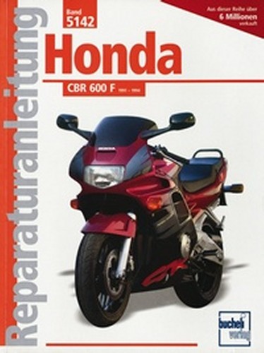 REPARATURANLEITUNG WERKSTATTHANDBUCH 5142 HONDA CBR 600 F 19911994