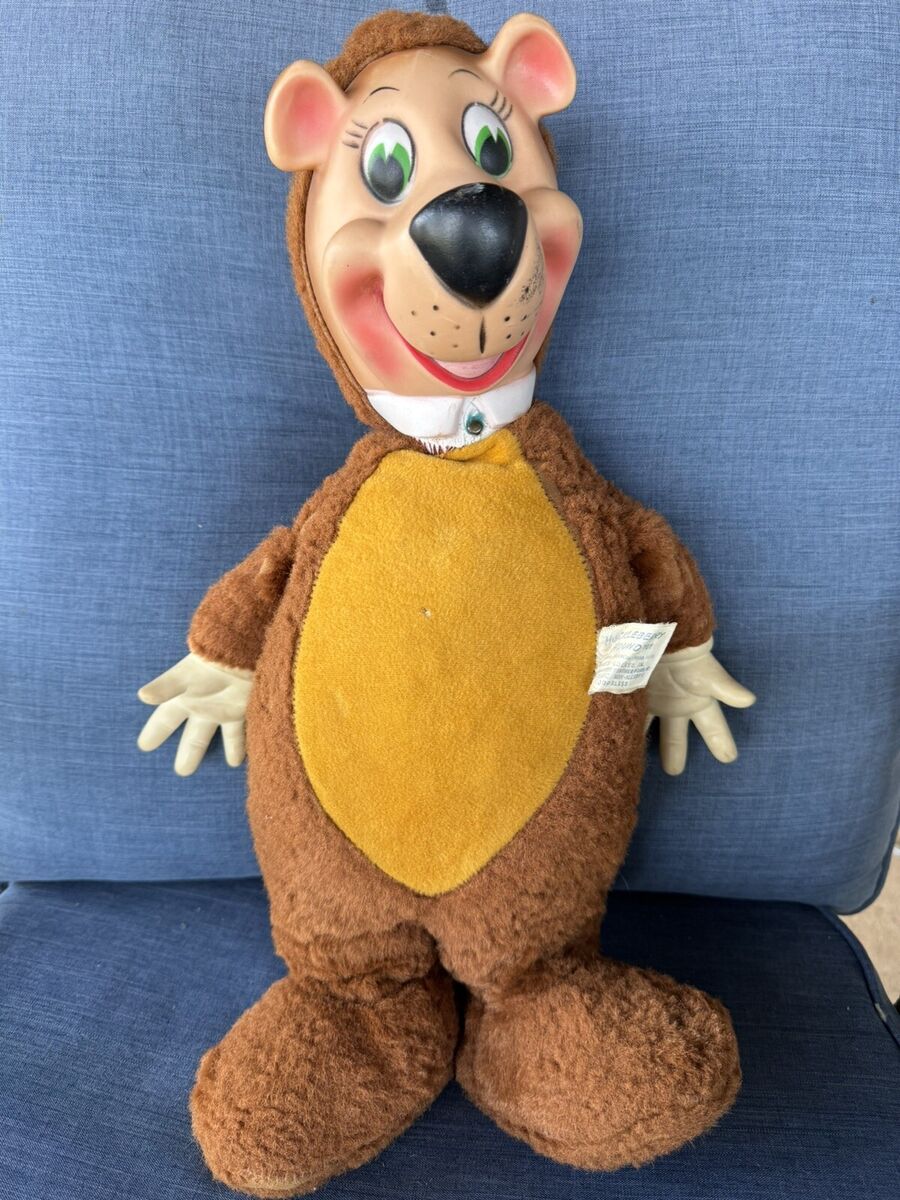 60'Hi!-I'm Yogi Bear Plush Doll ヨギーベア特大 HI! I'M YOGI BEAR LARGE PLUSH DOLL FIGURE 1960 BY STERLING