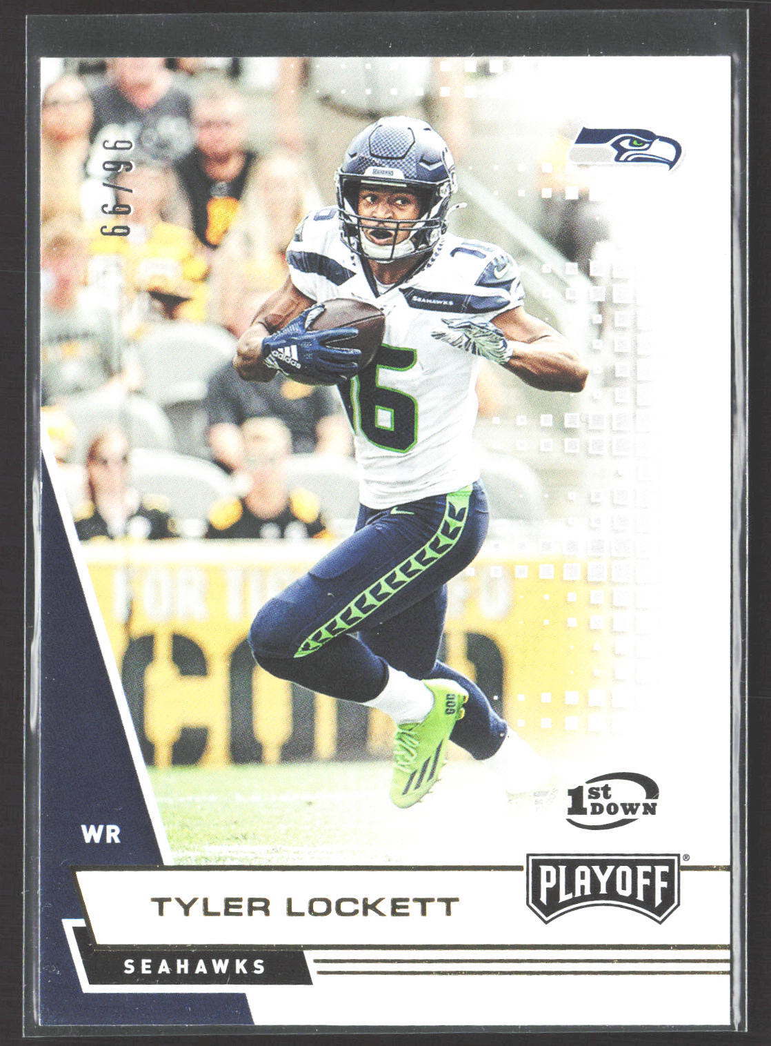 Tyler Lockett 2020 Panini Playoff 1st Down #102 SN #/99 Seattle Seahawks