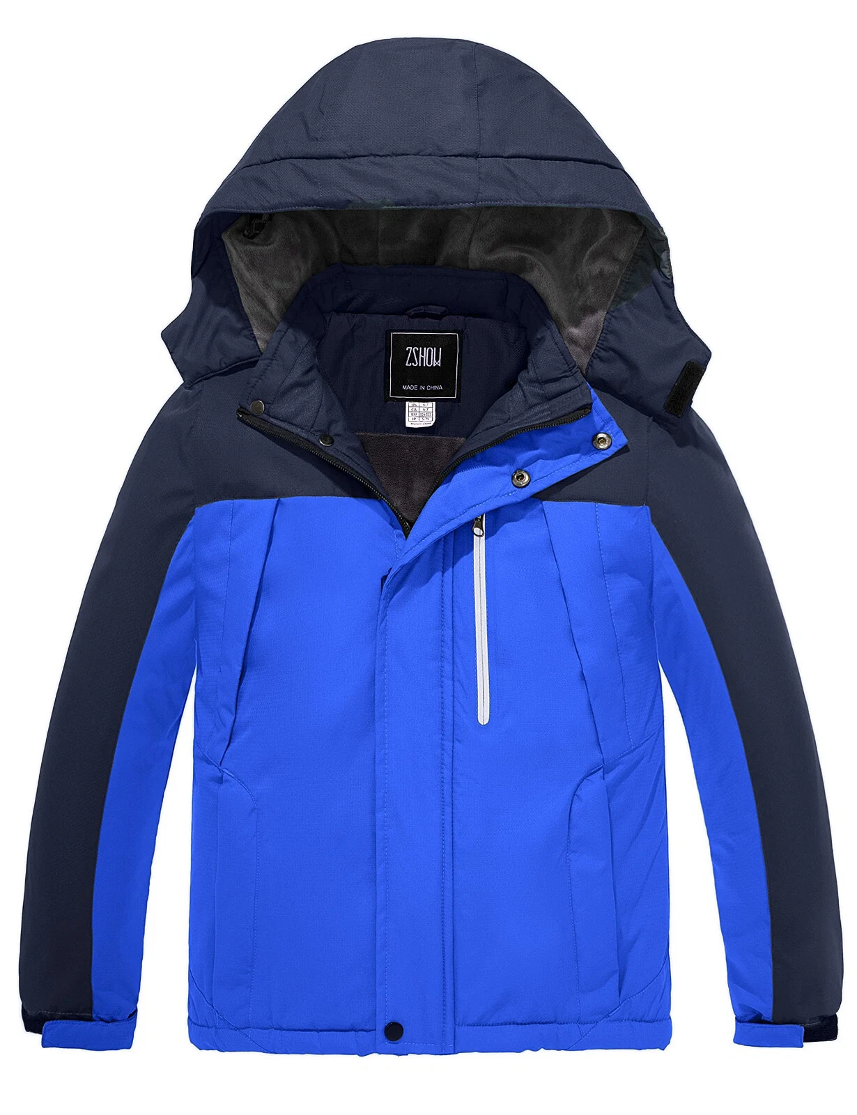 ZSHOW Boys' Waterproof Ski Jacket Windbproof Hooded Sportswear Outdoor Raincoat
Opens in a new windo