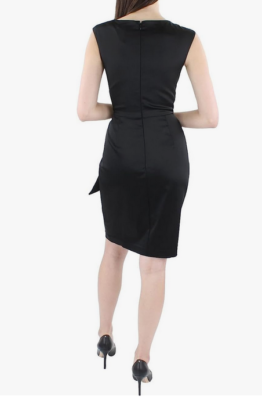asymmetric sheath dress Donna Karan Women's Asymmetric Sheath Dress - Black