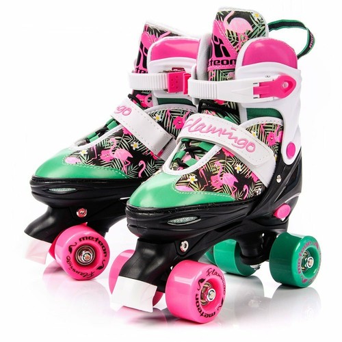 Roller Skates Size 9-1 Quad Skates Shoes Adjustable Children Kids Women 4Wheel - Picture 25 of 87