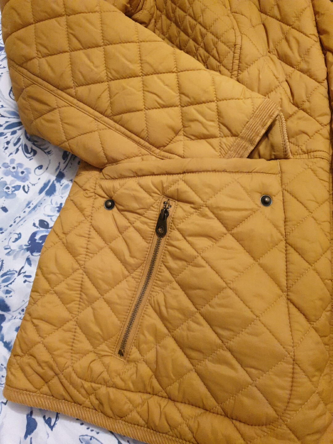 Ladies Joules Newdale Caramel/ Mustard Quilted Jacket Size UK 18 eBay