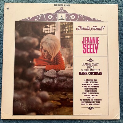 Jeannie Seely~Thanks Hank!~White Label Promo~Hank Cochran~1967 Country