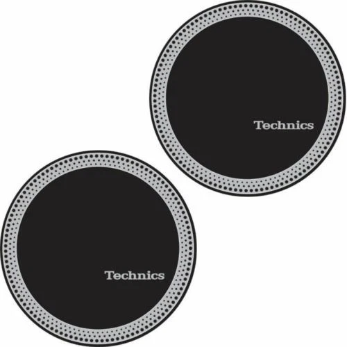 MAGMA Technics 60666 Par de Slipmats Strobe 3 PRATA/PRETO Original/Novo em folha - Imagem 2 de 3