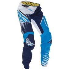 Fly Racing Kinetic Vector BMX MTB Mens Pants Blue White