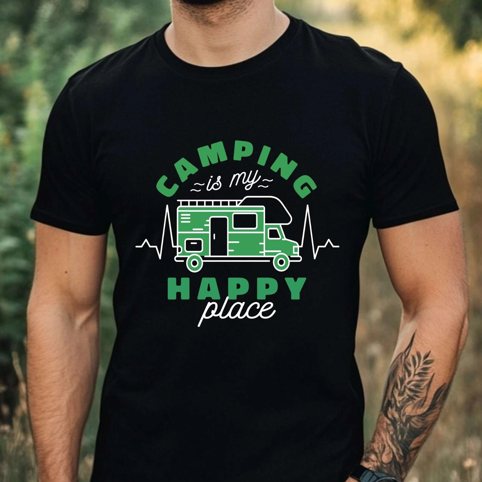 Mens Camping Theme Cotton T-Shirt Size XS to 5XL
Opens in a new window or tab