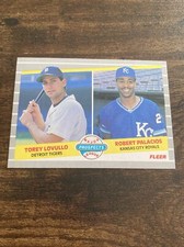 1989 Fleer #648 Torey Lovullo Robert Palacios RC Rookie Prospects C8801*
