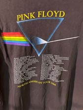 VTG Pink Floyd Dark Side Moon Black XL Brockum T-Shirt 1994 Tour Single Stitch