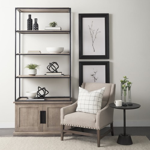 12" Black Pierced Pattern Ceramic Vase - Bild 8 von 9