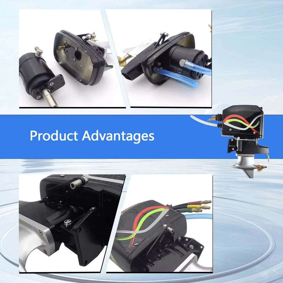 for P1 F1 Racing RC Boat RC Boat Thruster Outboard Gear Drive Engine Motor  - Image 3 of 4