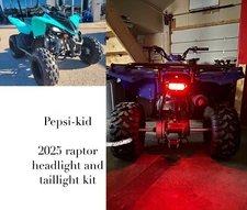 2025 Yamaha RAPTOR 110 headlight/taillight kit.