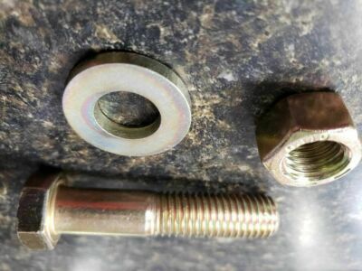 5/8 Grade 8 Coarse Thread Yellow Zinc Assembly With Extra Thick Washers