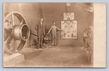 J89/ Interesting RPPC Postcard c1910 Power House Interior Workers 530