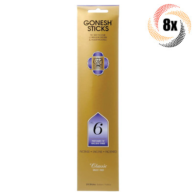8x Packs Gonesh Incense Sticks #6 Perfumes Of Ancient Times | 20 Sticks Each