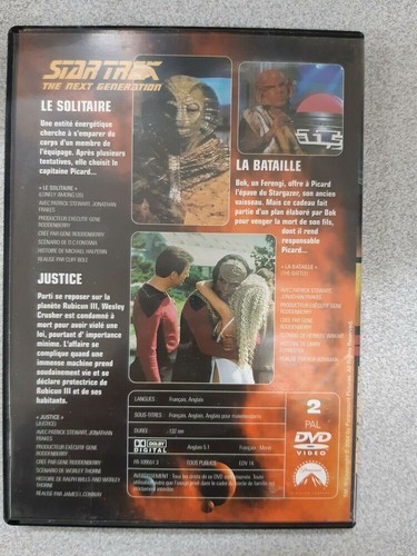 DVD Serie - Star Trek La Nueva Generación - 3 Episodios | Buen Estado - Imagen 2 de 2