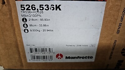 Manfrotto 526536K Set: 526 Neiger 536 Stativ MBAG100P -