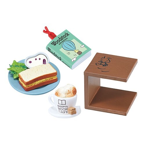 Set Miniature Re-Ment Snoopy's BOOK CAFE - 8 Figurines Complètes - Japon 2023 - Neuf