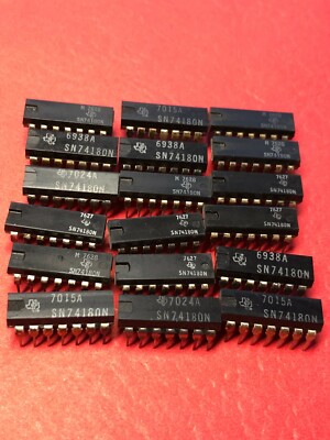 Lot of 4 pcs Texas Instruments SN74180N, Parity Generators and Checkers USA