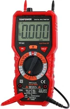 Tekpower TP19C True RMS AC/DC 10A Digital Multimeter with NCV and Flashlight