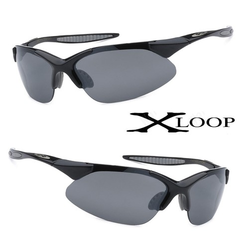 1 oder 2 Paar X-Loop halb randlose Sport Radfahren Angeln Laufen UV400 Sonnenbrille - Bild 8 von 22