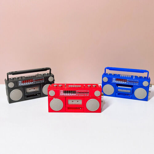 Figurine radio vintage Dollhouse Miniature 1:6 Retro Boombox Accessoire - Photo 1 sur 12