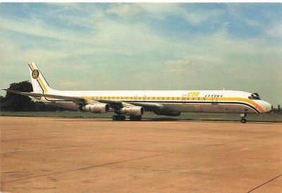 alte AK CTA Espana Douglas DC8-61 Flugzeug ungelaufen Ansichtskarte G3715g