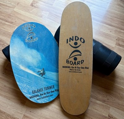 Indo Board Lot Of 2 Decks & Rollers - Small & Large - Used - Free Local Pickup 