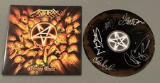 Anthrax Worship Music Vinyl SIGNED BY ALL 5 WHO PLAYED ON THE RECORD JSA COA